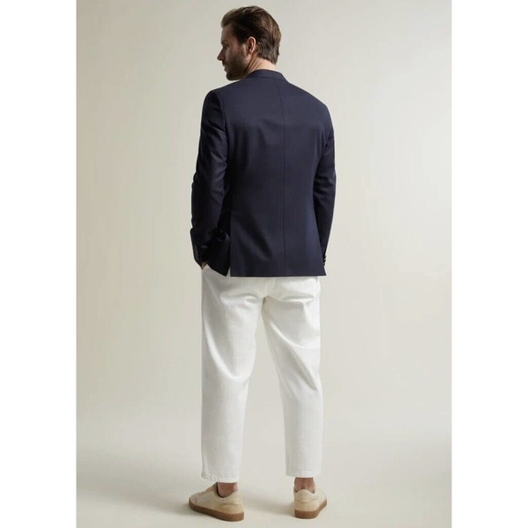 Samuelsohn Performance Wool Sport Coat Blazer 2 Button SB Gable Mens 48-42 Long - Picture 4 of 10